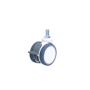 Medical Silent Wear-Resistant TPR Twin-Wheel Caster for Hospital