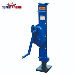 Durable 10t Mechanical Steel Jack for Lifting Heavy Equipment with Folded Handle