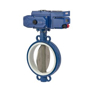 Butterfly Valve with Motorise Actuator Electric Actuator Industrial Valve Actuators Electric Lever Actuator Water and Pressure Valve Smart