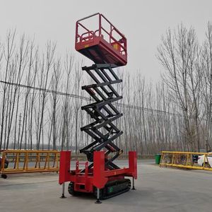 Zs0508c Ss0405 4.5m Rough Terrain Electric Mobile Track Scissor Lift Platform 6m-14m Remote Control
