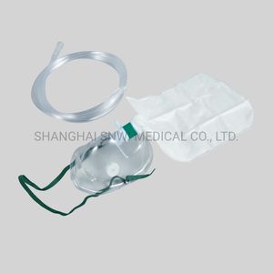 High Quantity Disposable Medical PVC Non-Rebreathing Oxygen Mask Withreservoir Bag for Single Use