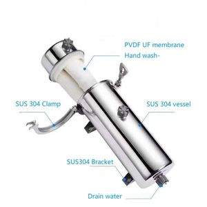 8000L/H 10000L/H PVDF UF Membrane 304 Stainless Steel Ultrafiltration Water Filter