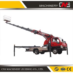 New Condition High-Altitude Operation Trucks Vehicles Aerial Working Platform Telescopic Boom Aerial Work Truck with Bucket