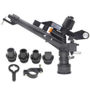 1.5 Inch Black Plastic Rain Gun Sprinkler for Farm Irrigation Coupling Valve