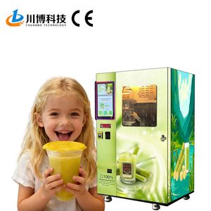 Factory Customized OEM Sugarcane Press Juice Vending Machine