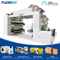 Advanced 4 Colors Flexographic Printing Machine for Paper Stacks