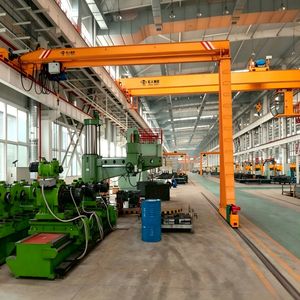 Bmh Single Girder Semi Gantry Crane Overhead Crane Electric Wire Rope Hoist