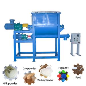 Industrial Dry Powder Mixer Horizontal Ribbon Blender Equipment Powder Mixing Machine