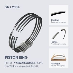Yanmar M200L Piston Ring for Marine Diesel Engine 141642-221