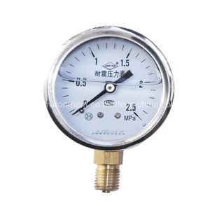 Stainless Steel Manometer Liquid Filled Pressure Gauge