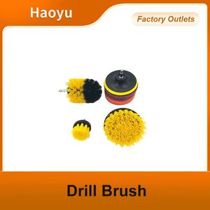 Electric Drill Brush Set with Scrub Pads Electric Scrub Brush Set for Cordless Drills Electric Car Wash Brush Set Multi-Purpose Electric Cleaning Drill Brush
