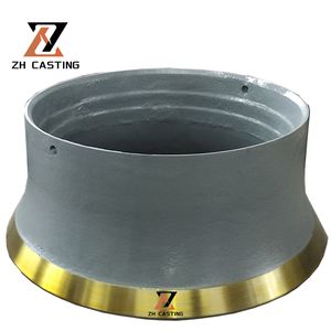 High Manganese Cone Crusher Wear Parts Mantle and Concave Bowl Liner
