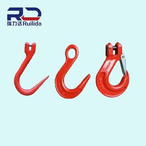 Painted Eye Hoist Hook Drop Forged Carbon Steel