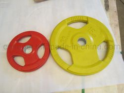 Black and Color Rubber Cast Iron 20kg Weight Plate for Fitness