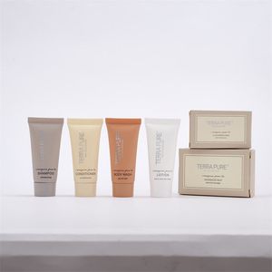 All-in-One Hotel Bathroom Set: Shampoo, Conditioner, Soap, Lotion, Shower Gel