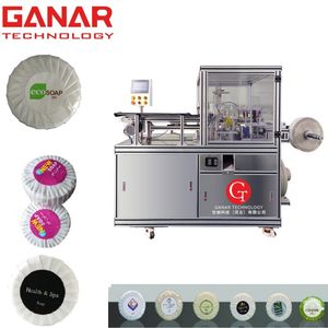 Automatic Round Soap Wrapping Machine Hotel Soap Pleated Paper Packaging Packing Machine