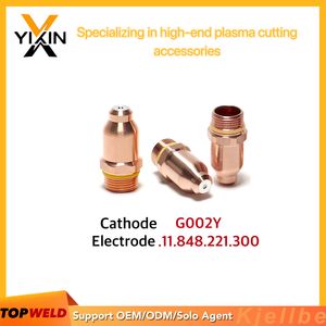 Durable G002y Silver Electrode for Kjellberg Plasma Consumables with Ref. 11.848.221.300
