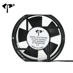 172*150*51mm 6 Inch 220V AC Fan High Speed Axial Fan Ball Bearing Aluminium Frame AC Cooling Fan Ventilation Fan