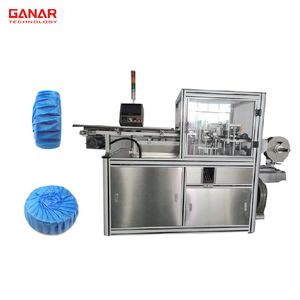 Automatic Toilet Block Rim Block Blue Bubble Pleated Wrapping Packaging Packing Machine