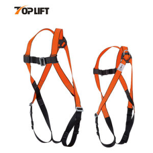 Manufacturer CE En361 Fall Protection Full Body Harness with Safety Lanyard Safety Harness