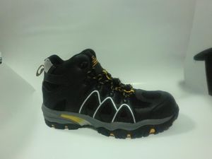 Black Safety Footwear Casual with Reflective Strip Shoes with Reflective Strip