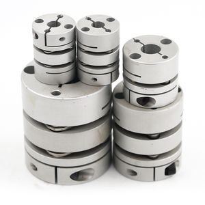 Glj Glf Wq Aluminum Alloy Double Diaphragm Shaft Coupling D49L57 Flexible Clamping for Encoder Stepper Servo Motor Lead Screw Wheel Hub Coupler