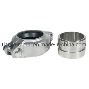 Low Pressure CF8 Pipe Clamp Fire Lock Stainless Steel Grooved Coupling