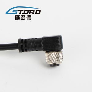 Sensor Industrial Socket, Elbow Hole Socket Connecting Plug Cable (M8 specification) Rk01-2-3