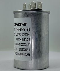 Hongyi AC Circle Motor Capacitor Cbb65 45UF 250V for Air-Conditioner and Fan