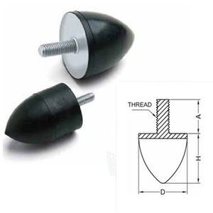 Moulded Rubber Absorber for Machinery