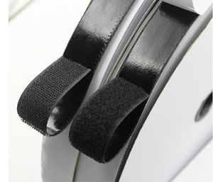 Polyester Nylon Self Adhesive Hook and Loop Tape, Adhesive Sticky Back to Back, Hook & Loop with Glue for Textiles