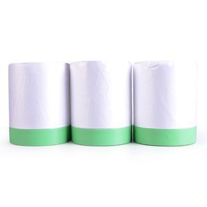 Pre Taped Masking Film Plastic Covering for Automotive Paint Auto Painting