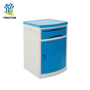 Multicolor Medical Hospital Furniture ABS Bedside Cabinet with Wheels
