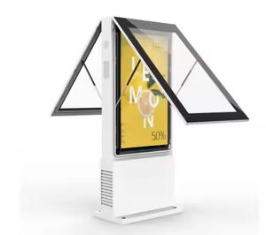 Outdoor Advertising Display Floor Standing Totem Digital Signage Touch LCD Screen Outdoor Kiosk
