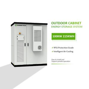 Rapid Delivery 100kw 215kwh LiFePO4 Lithium Battery Outdoor Energy Storage Cabinet Bess System