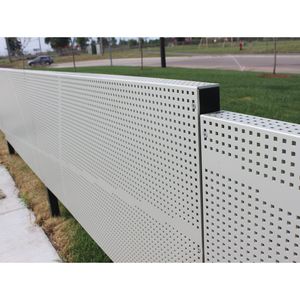 Washable Surface Stainless Steel Punching Perforated Sheet for Protection Fence