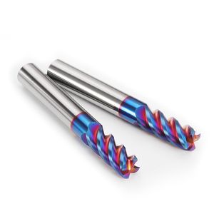 HRC55 Durable 4-Flute Flat End Mills for Precision Cutting