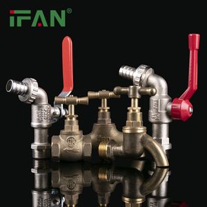 Ifan Factory OEM Brass Bibcock Tap Durable Brass Garden Bib Tap 1/2" 3/4'' Brass Bibcock Faucet