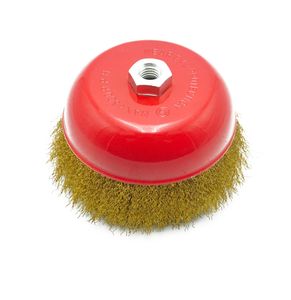 Heavy-Duty 5 Inch Crimped Wire Cup Brush for Grinding