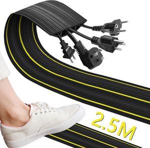 Self Adhesive Floor Cable Cord Covers Floor Trunking for Home Office Workshop