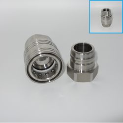 Naiwo Straight Through Quick Connector Coupling Stainless Quick Coupler No Vlave