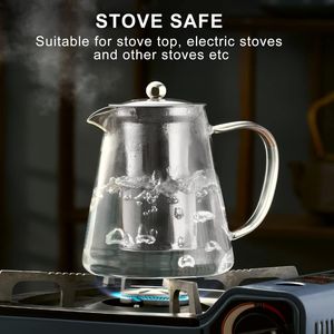 Hot Selling High Borosilicate Glass Teapot with Removable Infuser