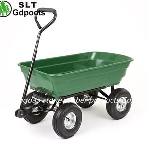 Four-Wheeled Garden Tool Cart Trailer Cart Tc2135 Folding Tool Cart