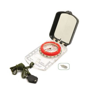 Multi-Functional Waterproof LED Light Luminous Compass with Mirror Anti Shock Wyz17764