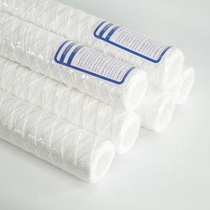 High Temperature Resistant Polypropylene 10-Inch String-Wound Water Filter Cartridge for Juice Filtration