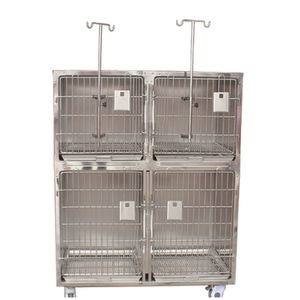 Low Prices Veterinary Hospital Metal Stainless Steel Pet Oxygen Cages for Pets Hospital