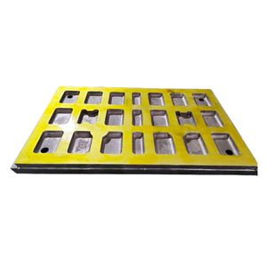 Durable High Manganese Steel Jaw Plate Parts for C100 C125 Crusher Machines