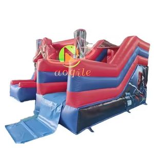 Factory Price Inflatable Spider Man Bouncy Castle Combo Inflatable Spiderman Bounce House Hoppborg Inflatable Bouncer House