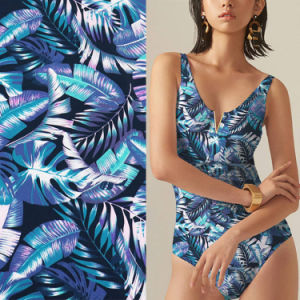 Textile Factory Custom Printed Floral Stretch Spandex Swimwear Fabric