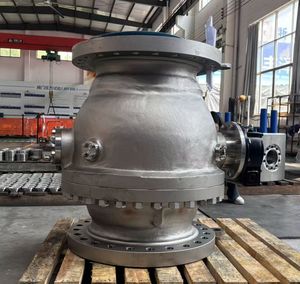 300 CF8m Stainless Steel Axial Flow Check Valve with Worm Gear